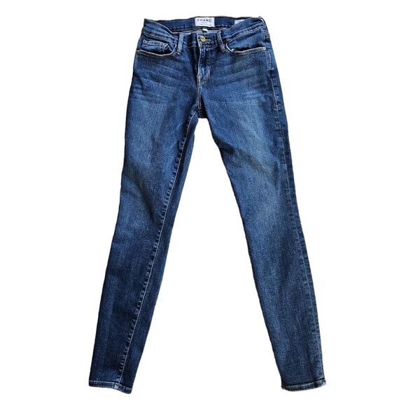 FRAME‎ -07 Women's Le Skinny De Jeanne Jeans in Fillmore Wash Mid-rise 26 - Picture 3 of 10